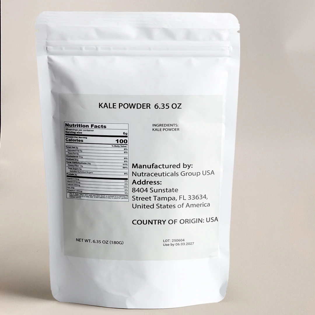 Kale Powder, Green Leafy Powder for Smoothies, Cooking, Baking, 6.35oz Pack - Image 2