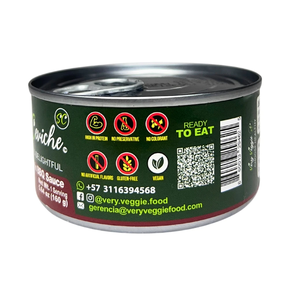 4-Pack– Soy Ceviche Tomato, Thousand Island, BBQ & Honey Mustard– 5.64oz– Vegan Protein– Gluten Free - Image 5