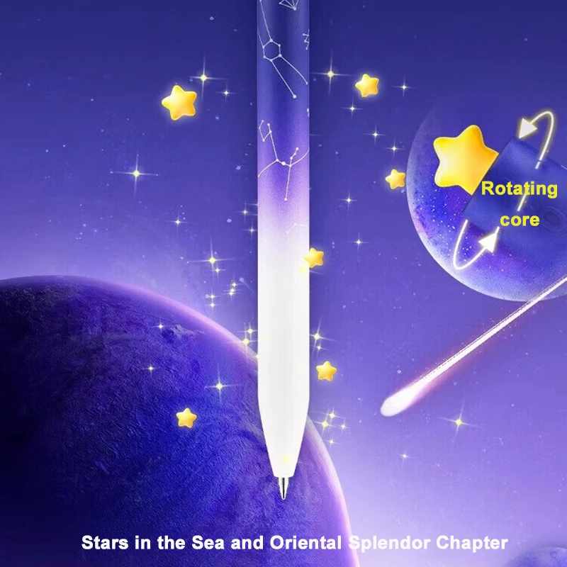 KACO Gel Pens Sets School Office Supplies for Kids 0.5mm High-capacity Heart / Star Sign Writing Gadgets Love Gift Cute Items - Image 2