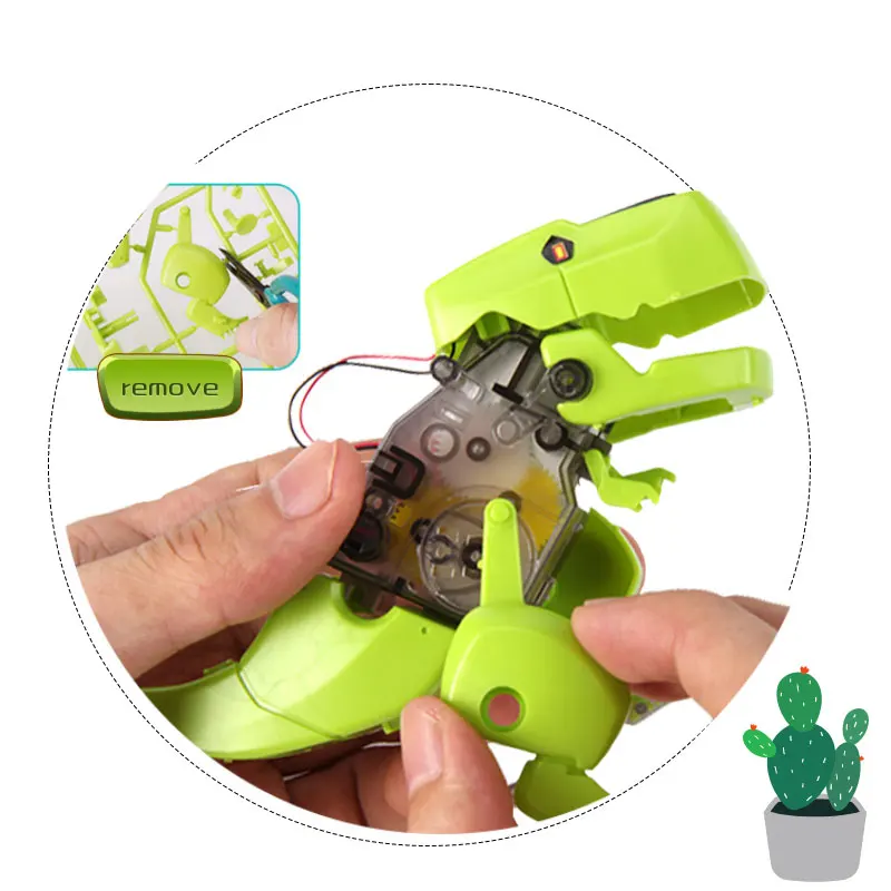 Dinosaur Solar Energy/Powered Stem Toy Technological Gadgets Robotica Kit Education DIY Science Car Toy for Children Boys - Image 3