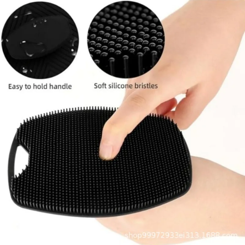 Exfoliating Silicone Bath Brush Portable Shower Gentle Massage Bath Face Washing Cleaning Brush Bath Gadget facial brush MYS007 - Image 6