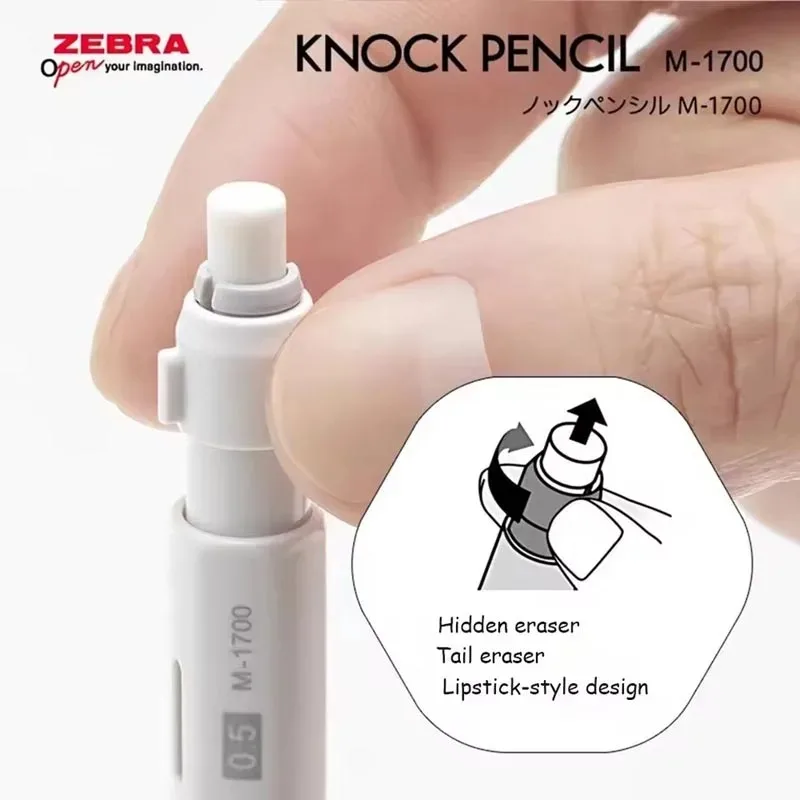 Zebra Knock Mechanical Pencil Six-pronged Ergonomic Rod Low Gravity Stable Writing Drawing Automatic Pencils High Value Gadgets - Image 5