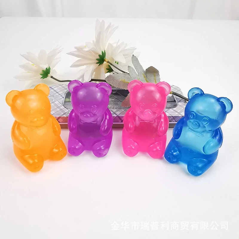 Cute Bear Needoh Sensory Fidget Cube Stress Relief Anxiety Sensory Tool for Focus ADHD & Office Desk Calming Gadget Squeeze Toy - Image 2