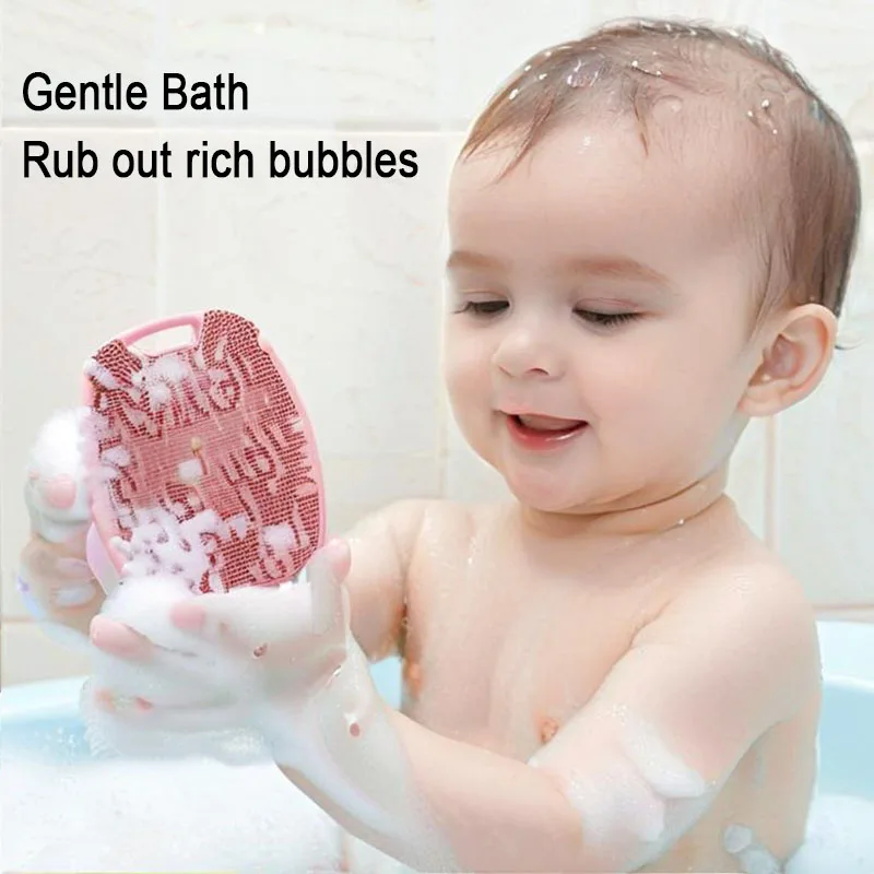 Exfoliating Silicone Bath Brush Portable Shower Gentle Massage Bath Face Washing Cleaning Brush Bath Gadget facial brush MYS007 - Image 3