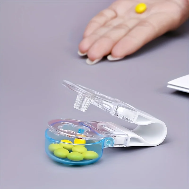 1pc Portable Pill Taker Remover with Medicine Box Household Gadgets, Tablets, Pills Assistance Tool New Design Pill Dispenser - Image 5