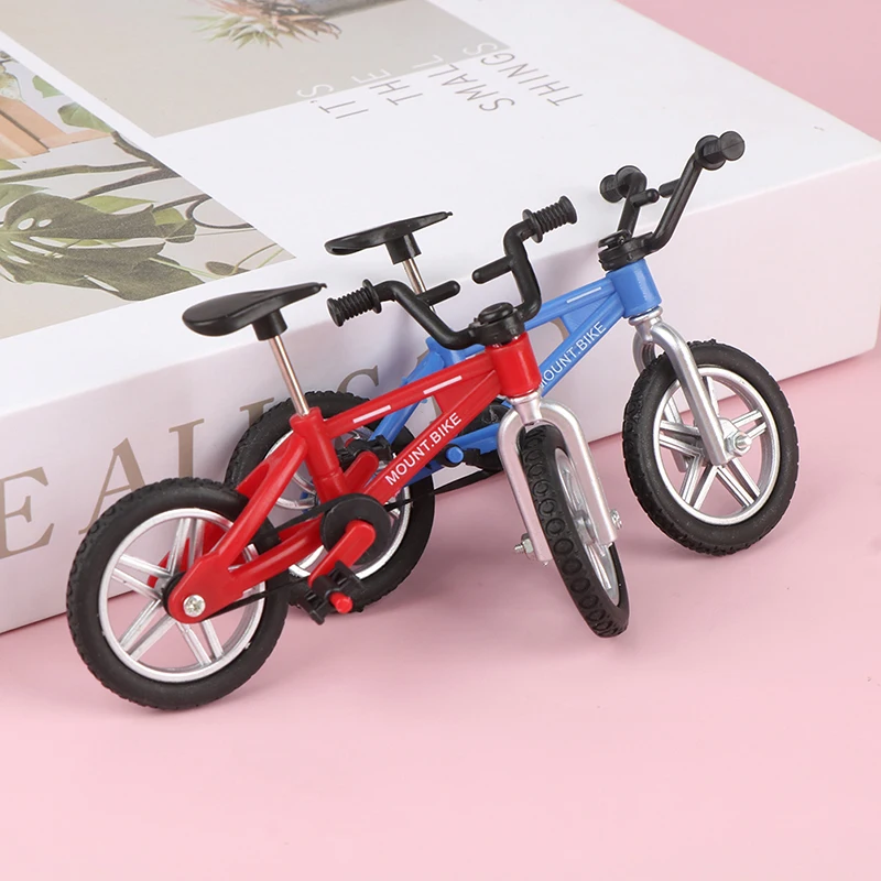 1pc Retro Alloy Mini Finger BMX Bicycle Assembly Bike Model Toys Gadgets Gift Toys Model Mini Portable Bike For Kid - Image 3
