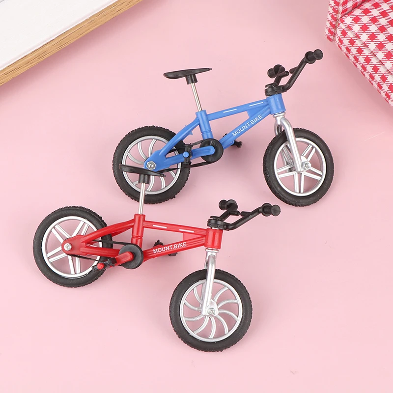 1pc Retro Alloy Mini Finger BMX Bicycle Assembly Bike Model Toys Gadgets Gift Toys Model Mini Portable Bike For Kid - Image 4