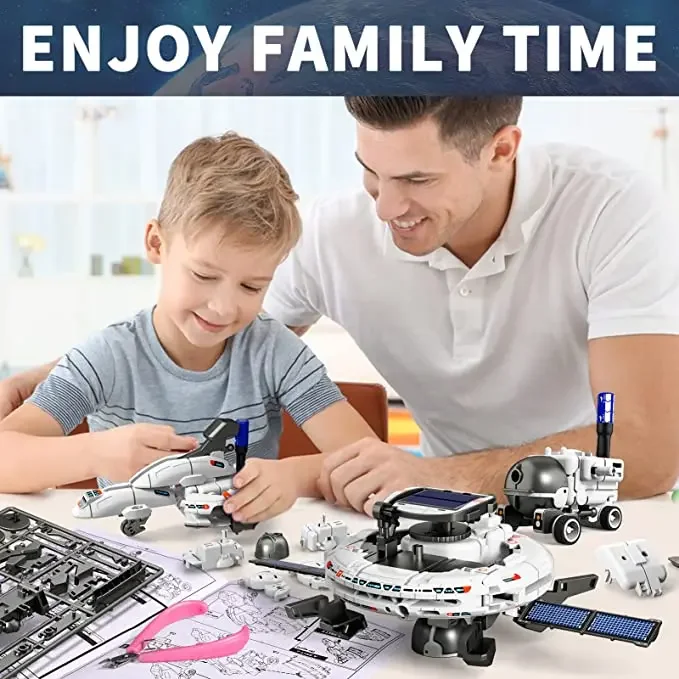 12 in 1 Science Experiment Solar Robot Toy DIY Building Powered Learning Tool Education Robots Technological Gadgets Kit for Kid - Image 2