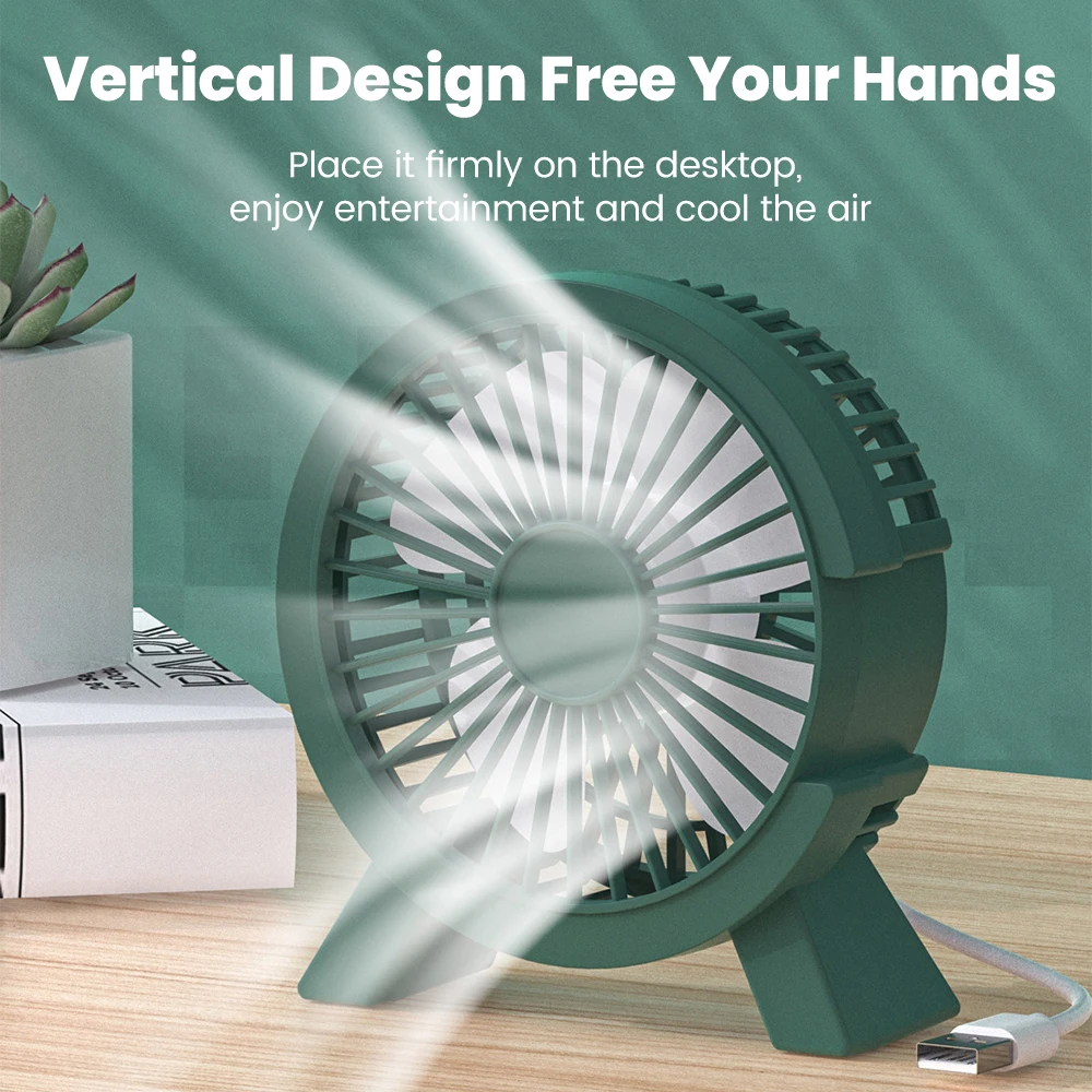 Mini USB Rechargeable Table Fan Portable USB Small Fan Fan For Student Dormitory Computer Summer Gadget Home Desk Office - Image 4
