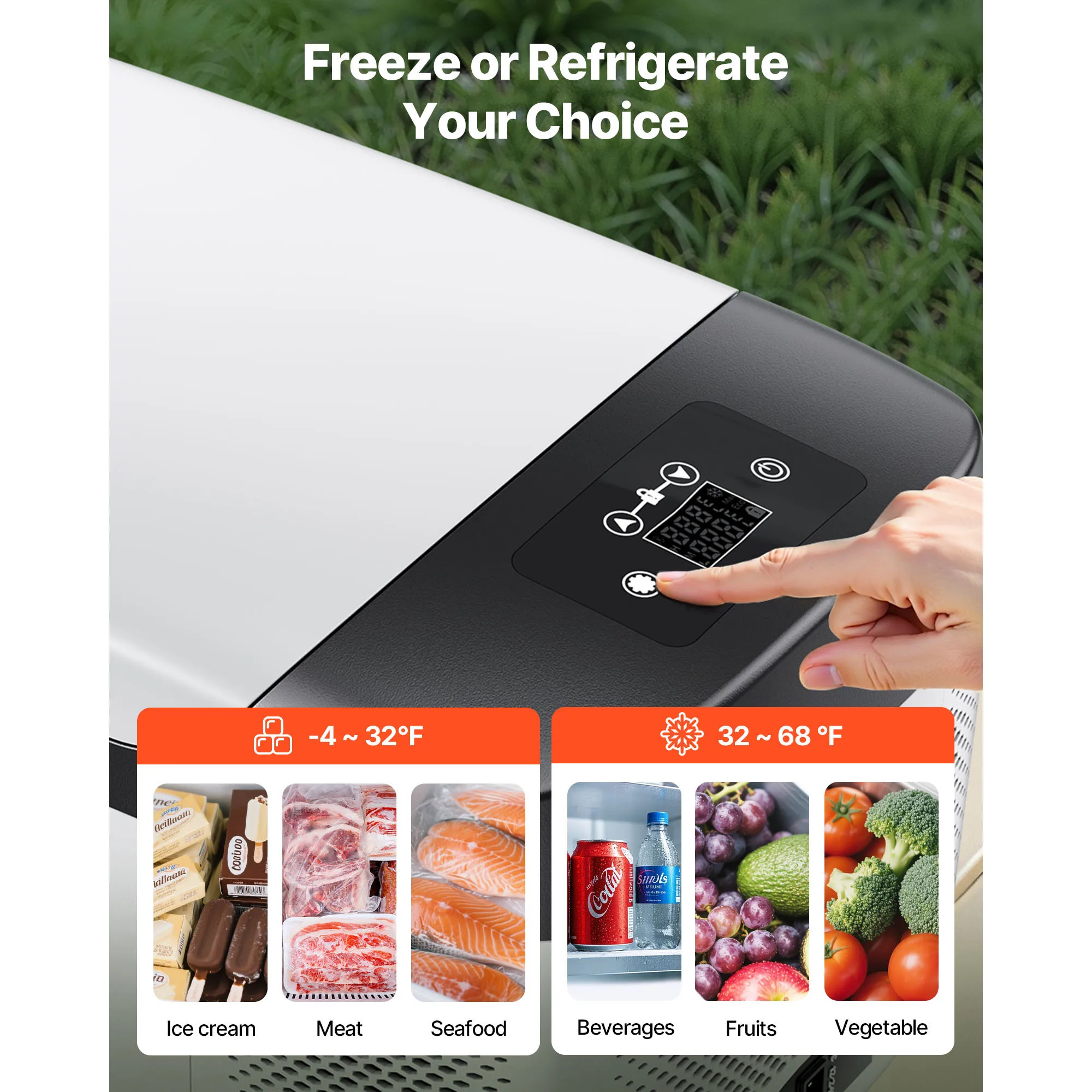 SucceBuy 15L Small Fridge Portable Car Freezer 12V/24V Mini Refrigerator Compressor Cooler for RVs Traveling Camping Outdoor - Image 4