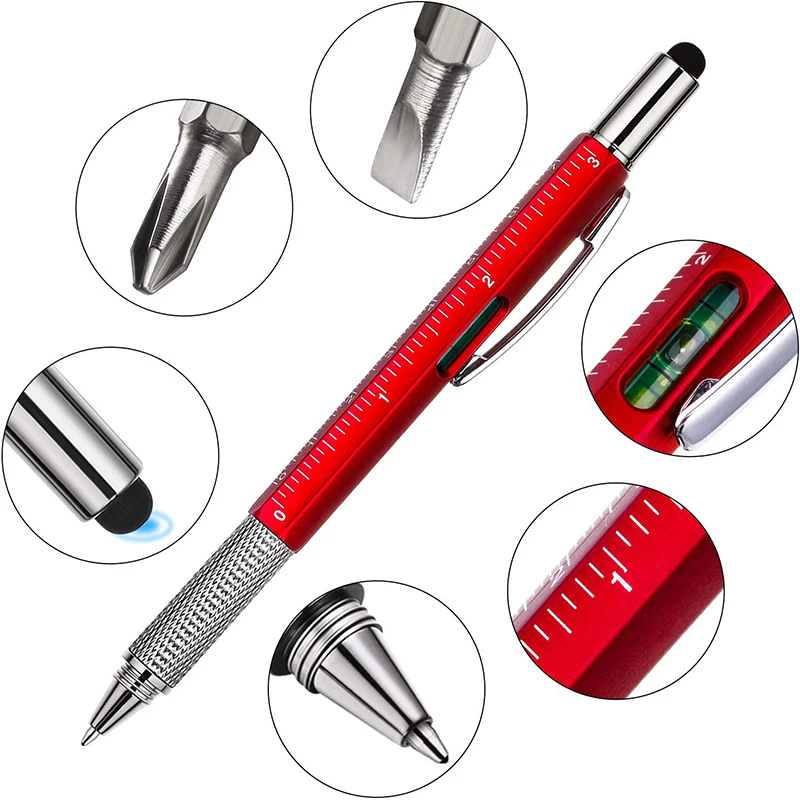 16Pcs Multitool Ballpoint Pens Cool Tools Gadget for Dad Pocket Multi Tool for Woodworker Carpenter Construction - Image 2