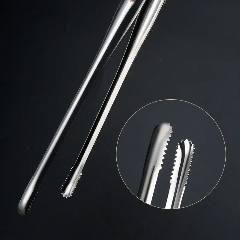 Stainless Steel Grill Tongs Food Clip BBQ Steak Clip Bread Tong Cooking Utensils Party Non-Slip Kitchen Gadgets Accessories - Image 6
