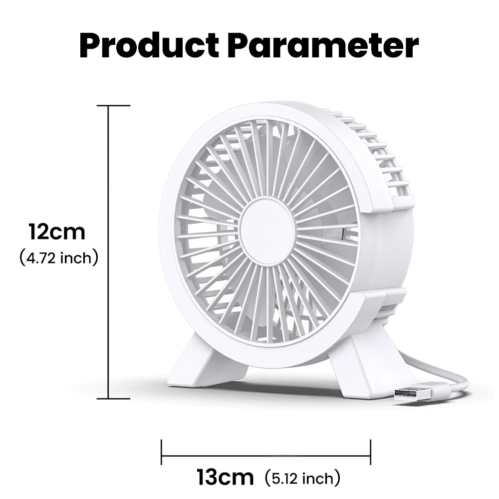 Mini USB Rechargeable Table Fan Portable USB Small Fan Fan For Student Dormitory Computer Summer Gadget Home Desk Office - Image 6