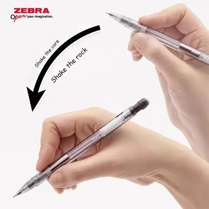 Zebra Knock Mechanical Pencil Six-pronged Ergonomic Rod Low Gravity Stable Writing Drawing Automatic Pencils High Value Gadgets - Image 3