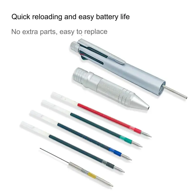 Uni 4&1 Multi Pen, Japan Jetstream Metal Edition - 0.5mm 4 Colors Ink Ballpoint Pen and Mechanical Pencil, School Office Gadgets - Image 4