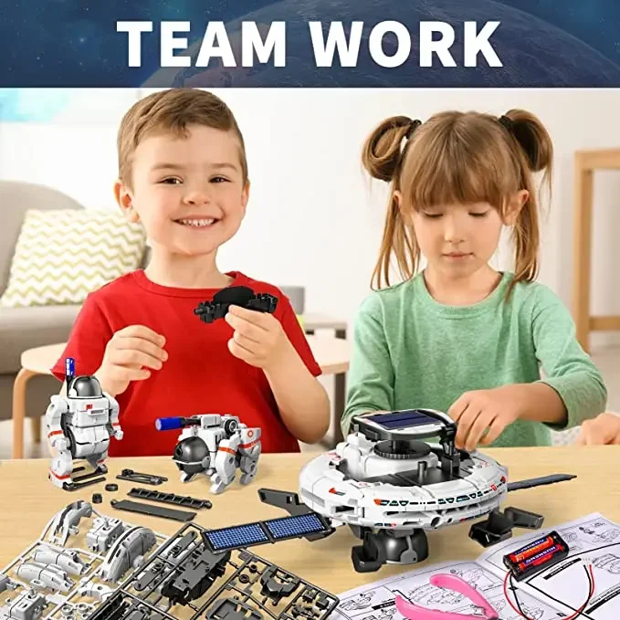 12 in 1 Science Experiment Solar Robot Toy DIY Building Powered Learning Tool Education Robots Technological Gadgets Kit for Kid - Image 3